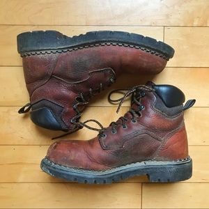 RedWing leather steel toe boots
